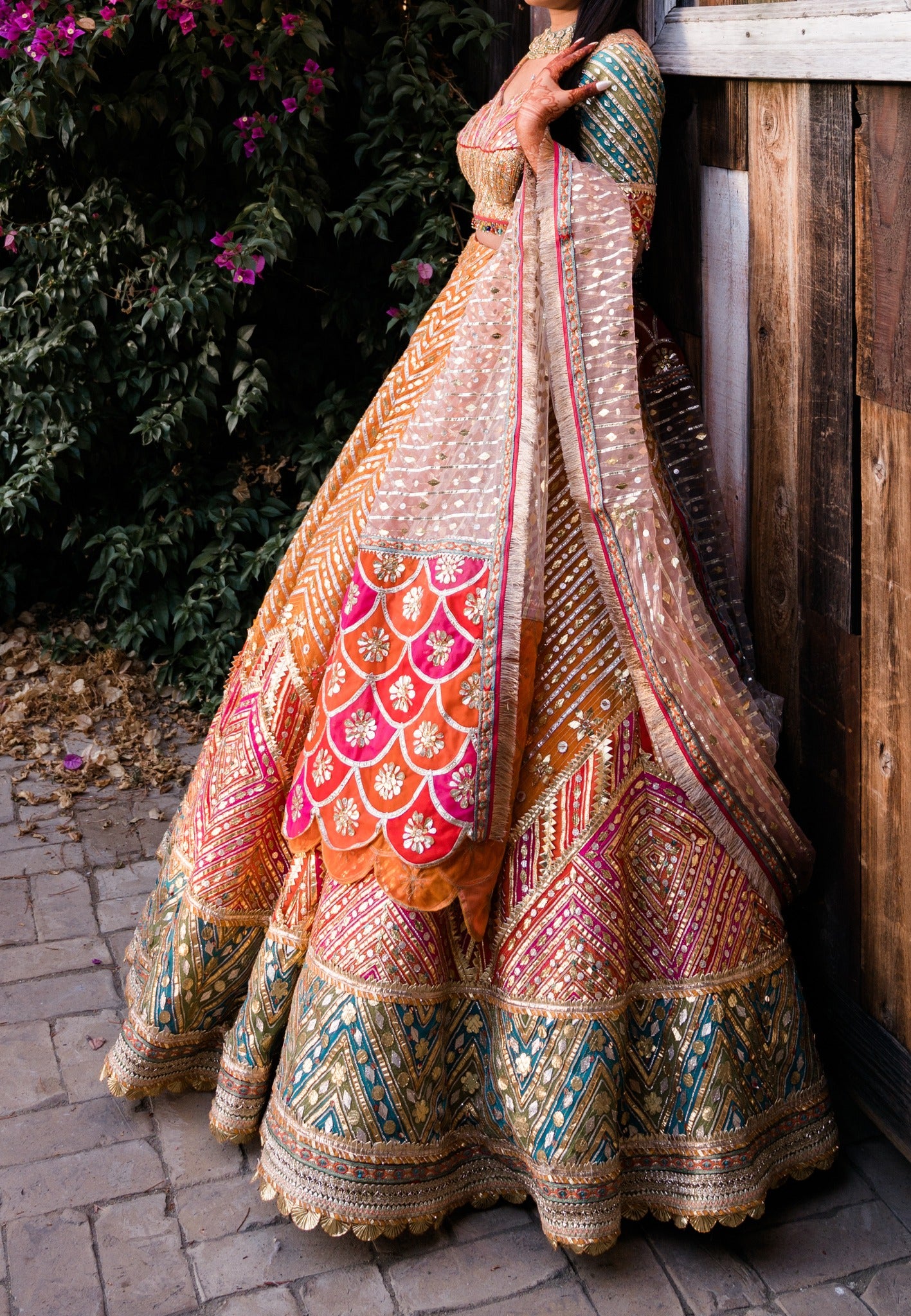 Multicolor Lehenga