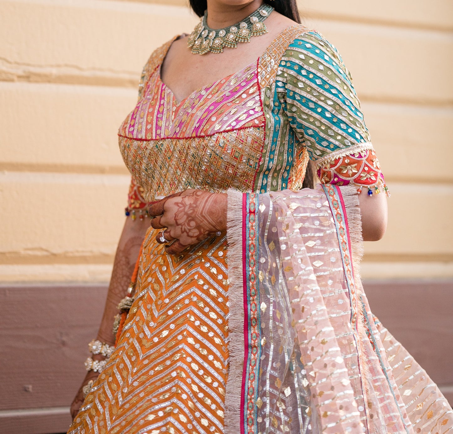 Multicolor Lehenga