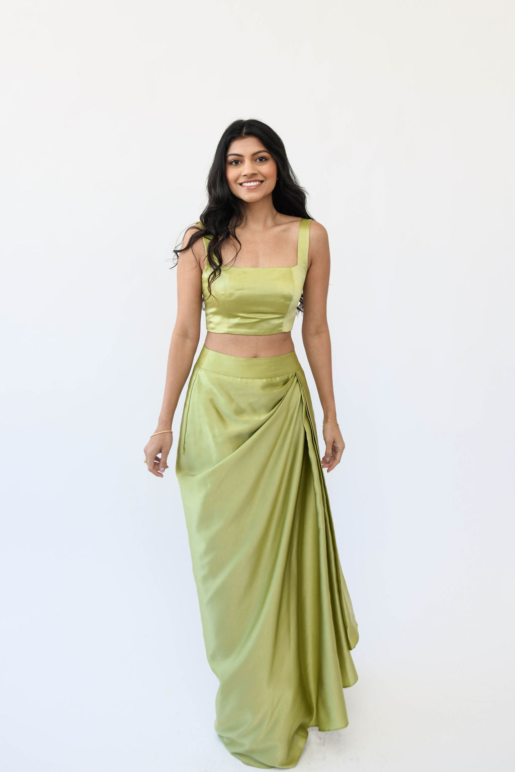 Pista Sleeveless Satin Blouse