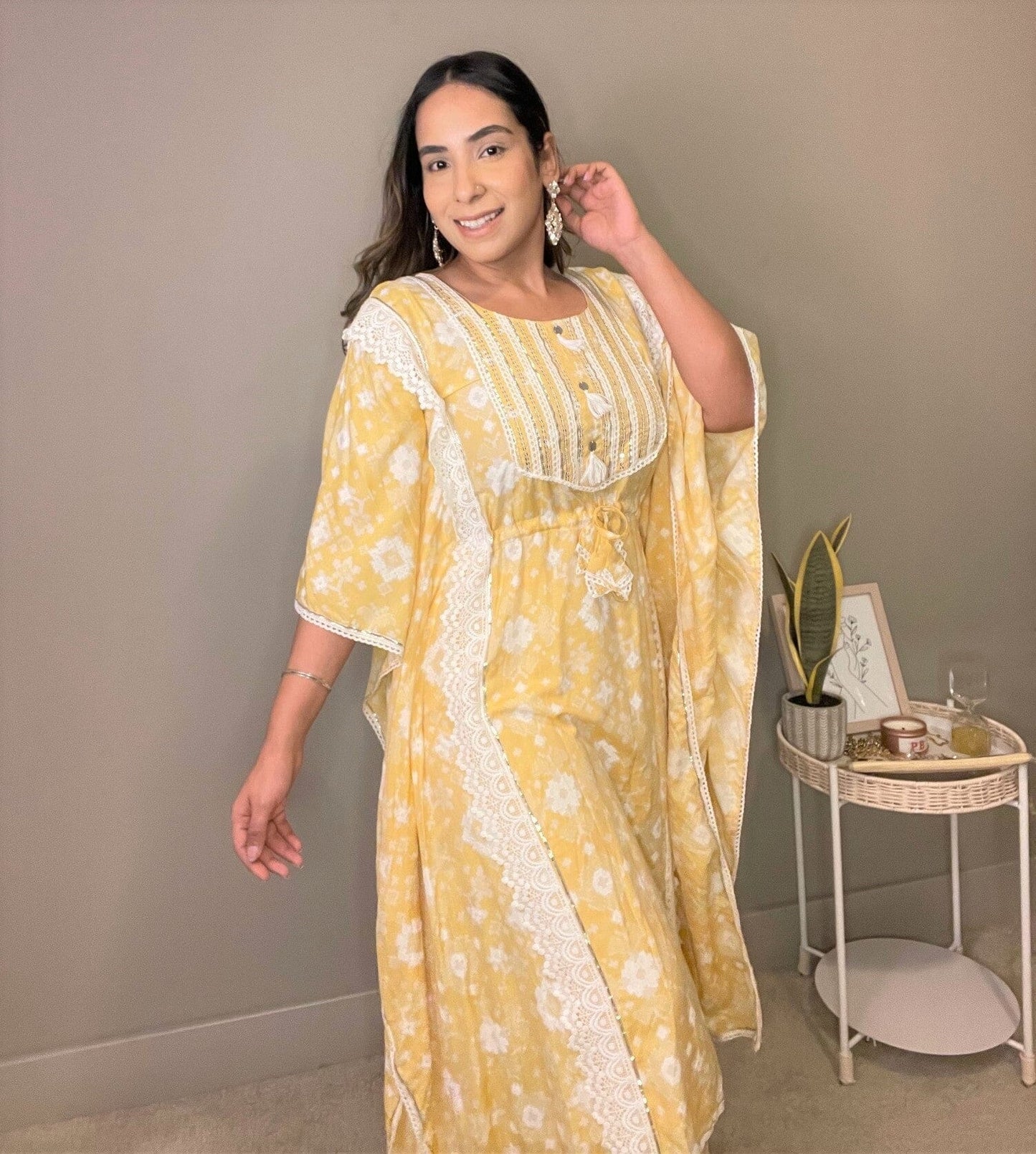 Yellow Kaftan Set