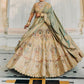 Ice Gray Silk Lehenga