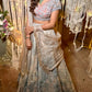 Gray Velvet Lehenga