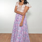 Anisha Purple Floral Cotton Skirt