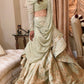 Sage Green Cascading Lehenga