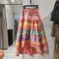 Jamani Multicolor Hi-Lo Skirt