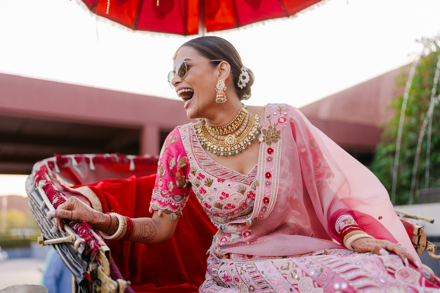 Pink Silk Lehenga