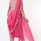Payal Singhal Hot Pink Dhoti Saree Set