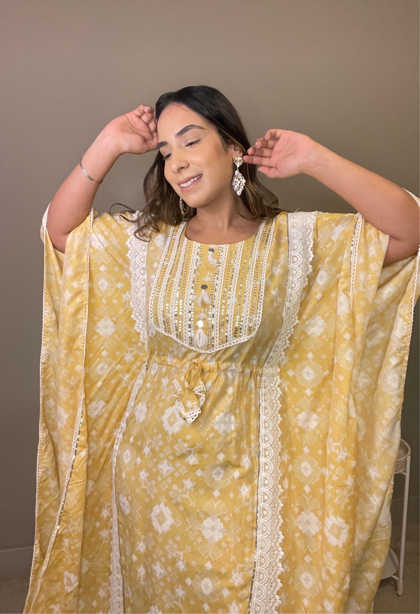 Yellow Kaftan Set